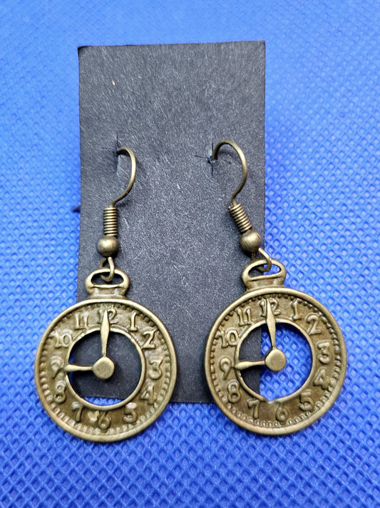 Clock Choker/Earring Jewellery Set