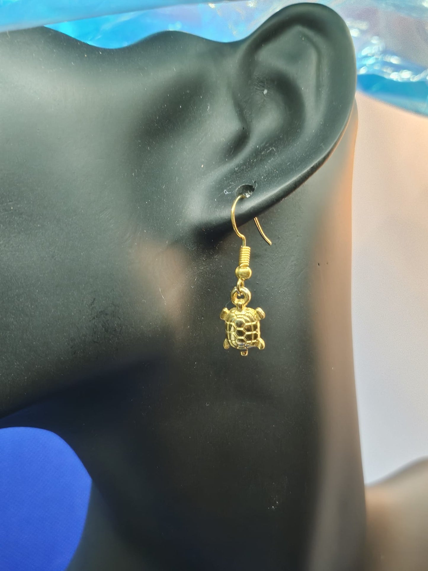 Golden Turtle Earrings