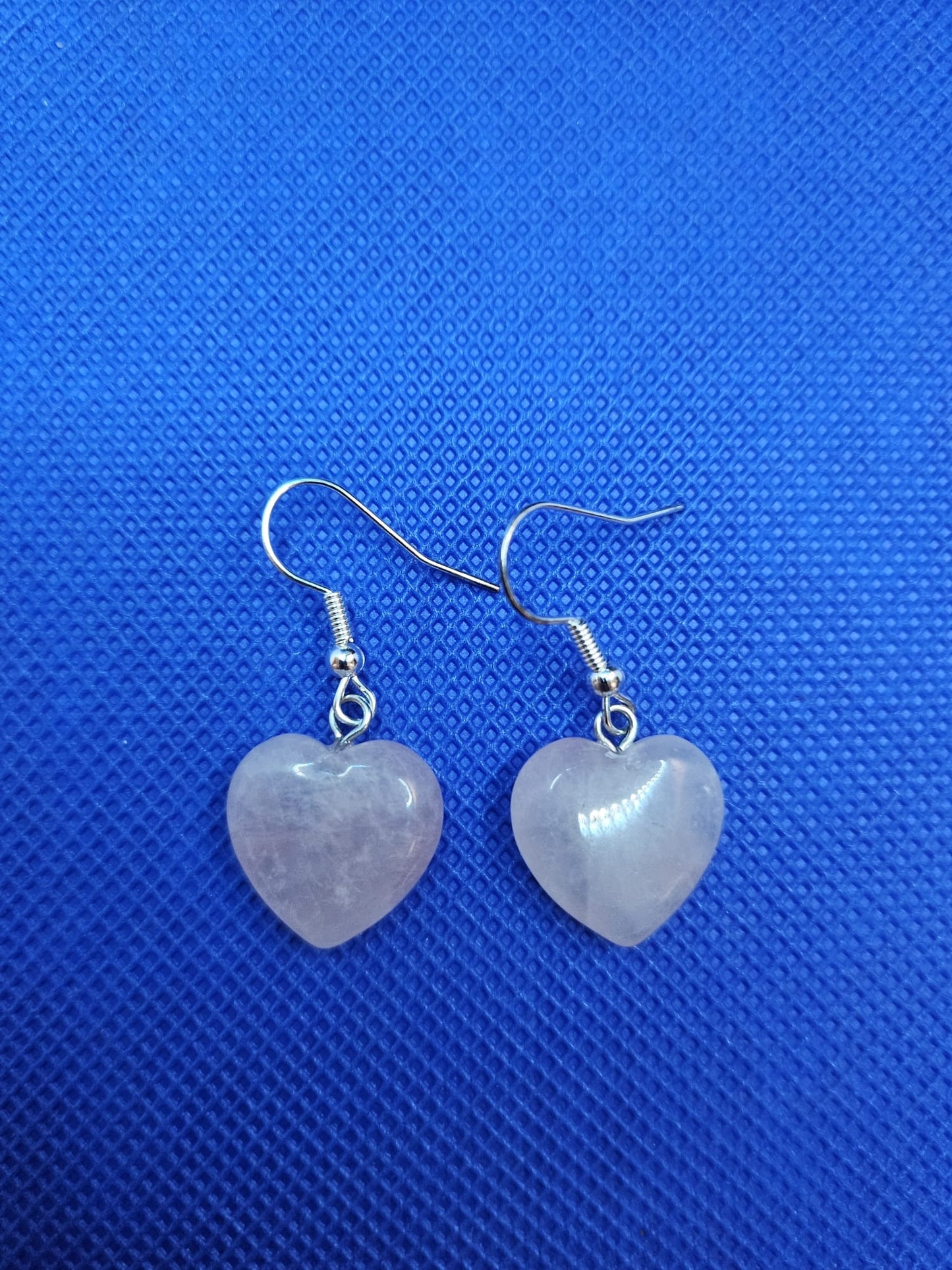 Rose Quartz Heart Hooks