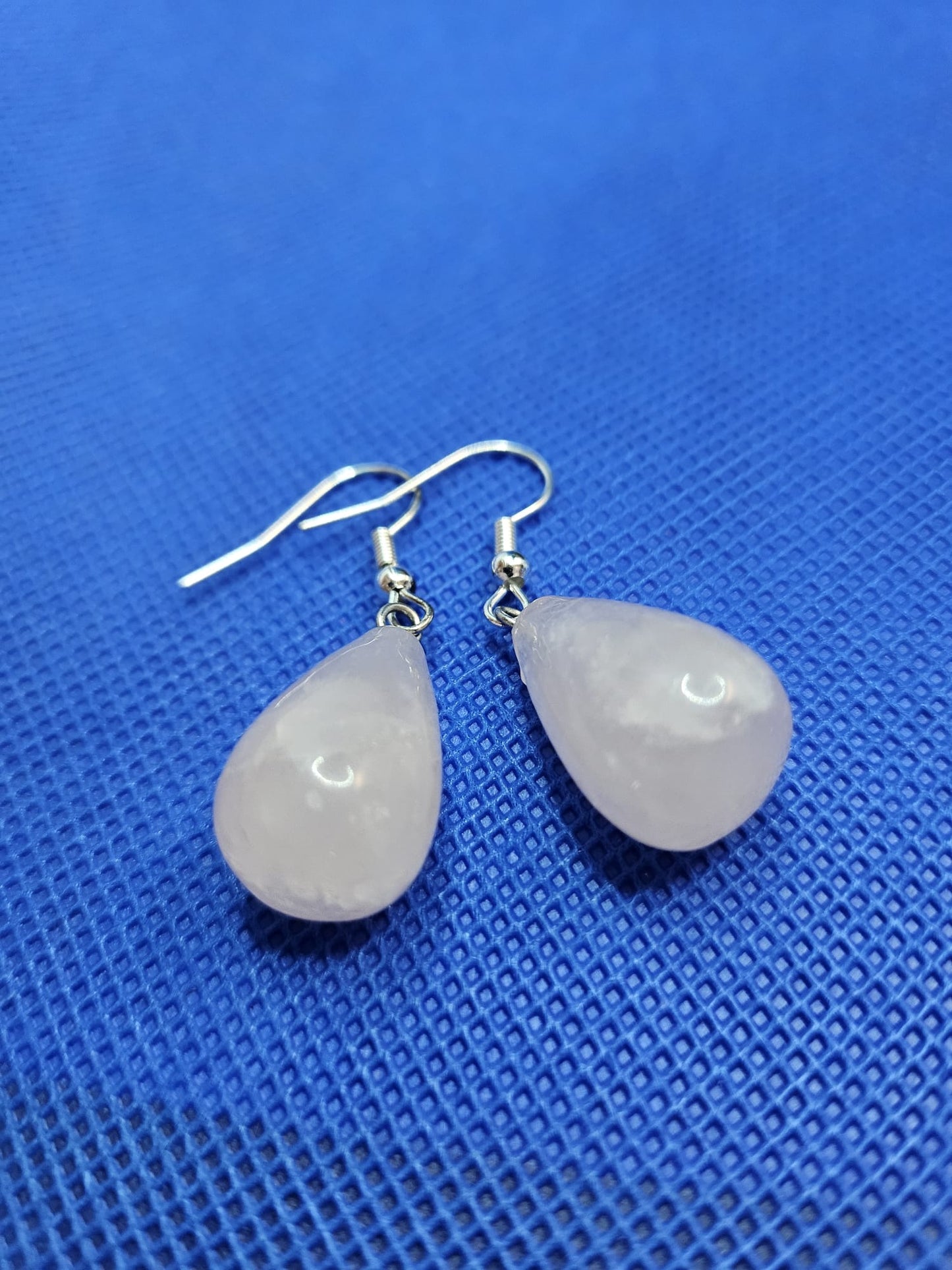 Rose Quartz Teardrop Earrings