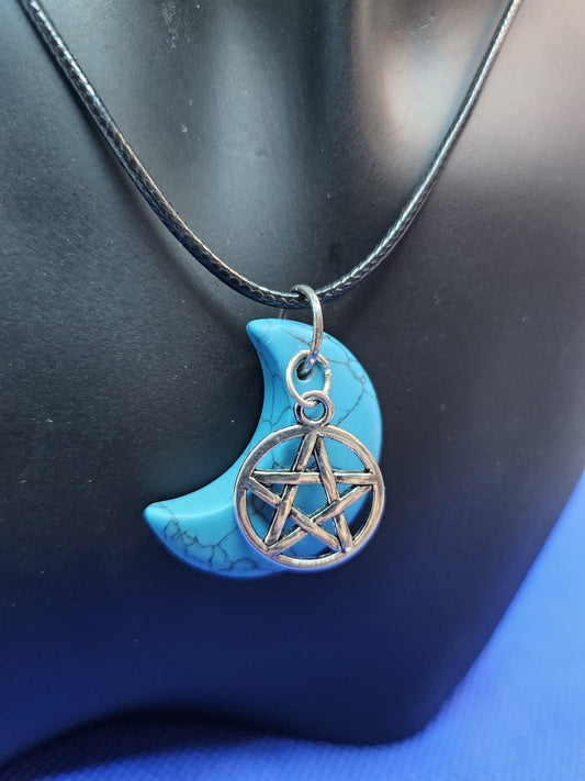 Moon and Charm Necklace